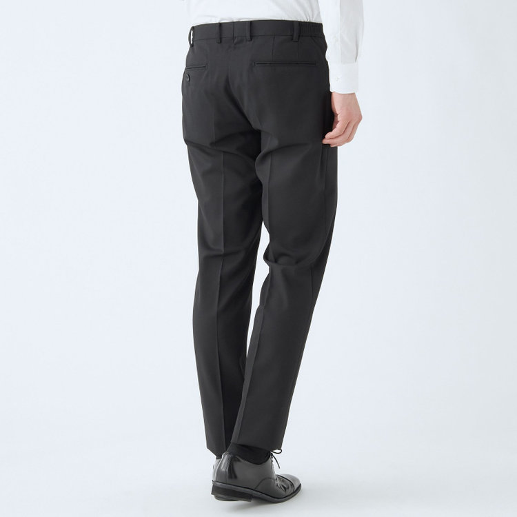 ＪＰ コンフォート 【JOHN PEARSE comfort】【年間】7WAY コーディネイトパンツ付き/2釦シングルスリーピーススーツ ショートタック/ブラック×ツイル+グレーパンツ/ULTRA MOVE/ウエストシャーリング/ウォッシャブル/ストレッチ/※裾上げ必要 黒