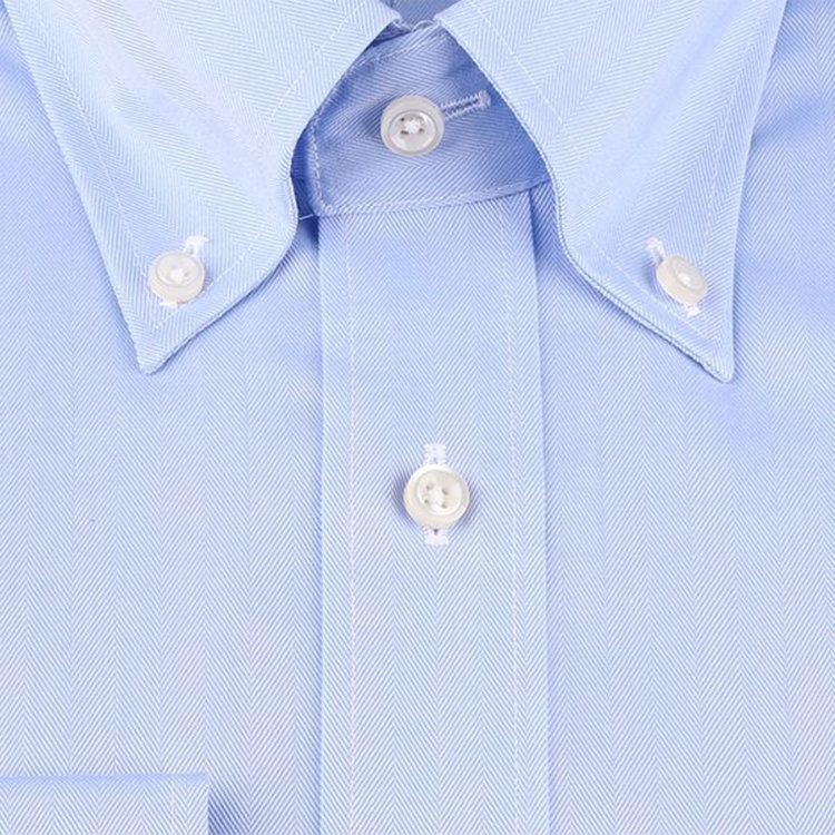KONAKA　アウトレット 【WEB限定/OUTLET/汚れ・キズ等有】【JOHN PEARSE White】【形態安定】ボタンダウンドレスシャツ/ブルー×ドビーストライプ ブルー系(青)