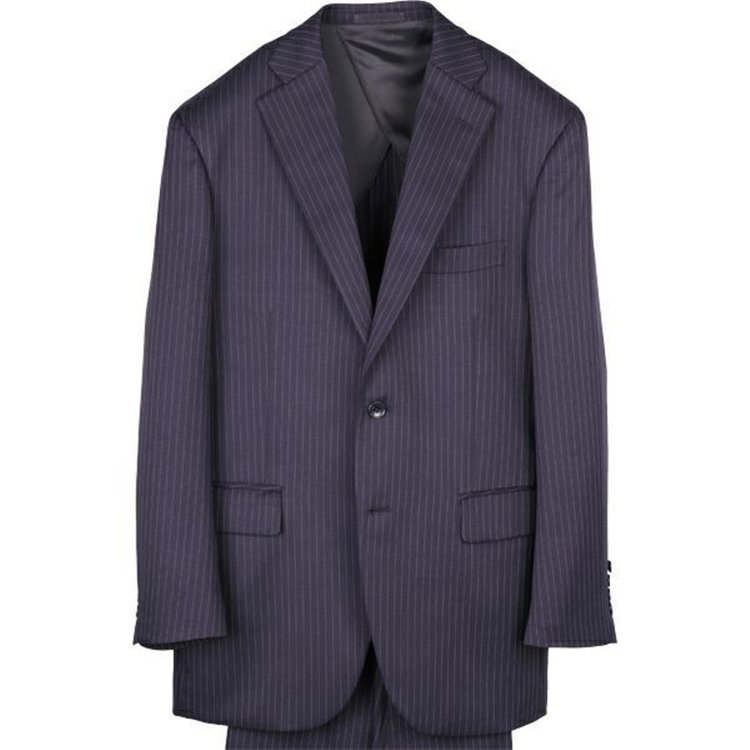 トゥルートップ 【TRUE TOP】【秋冬】2釦シングルスーツ 1タック/ネイビー×ストライプ ネイビー系(紺)