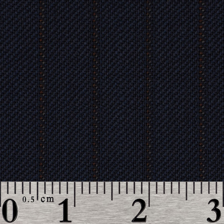 ジョンピアース 【パターンオーダー】【JOHN PEARSE WHITE 4釦1掛ダブル】【秋冬】スーツ/WOOL MIX/ネイビー×ストライプ(WOOL30% POLYESTER70%) ネイビー系(紺)