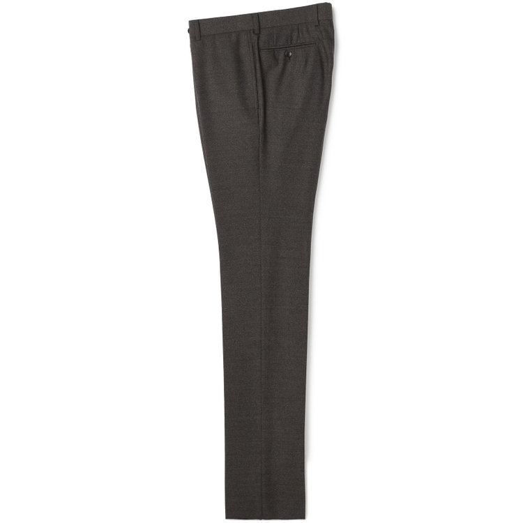 ドナートヴィンチウォモ 【Donato Vinci Italy UOMO】【秋冬】2釦シングルスーツ 0タック/ブラウン/NEW ZEALAND WOOL/REAL BROWN/SustainaBee Wool/※裾上げ必要 茶中間