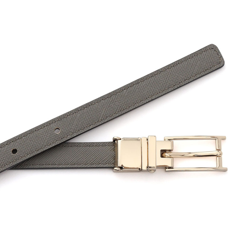 ＥＮＧＬＩＳＨ ＧＩＲＬ 【english girl】リバーシブルベルト/ブラック＆グレー85㎝まで対応 グレー中間