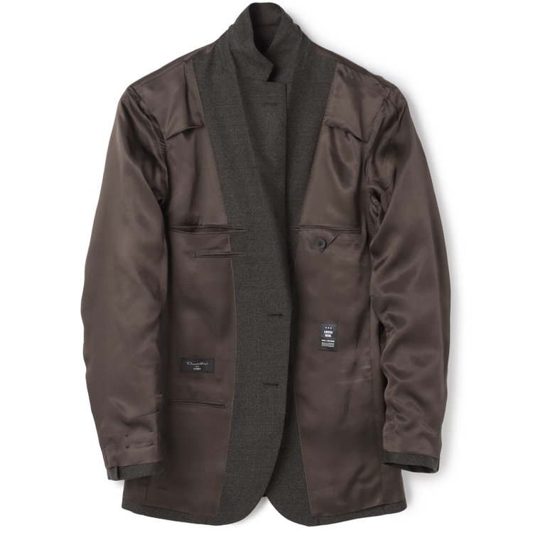 ドナートヴィンチウォモ 【Donato Vinci Italy UOMO】【秋冬】2釦シングルスーツ 0タック/ブラウン/NEW ZEALAND WOOL/REAL BROWN/SustainaBee Wool/※裾上げ必要 茶中間
