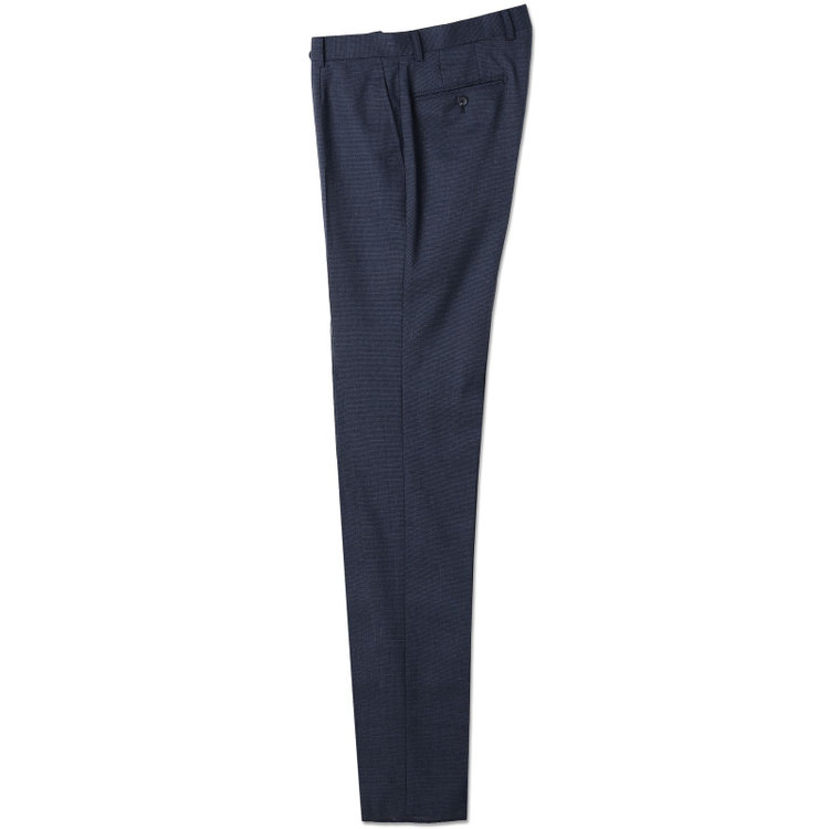 ＪＰ コンフォート 【JOHN PEARSE comfort】【春夏】2釦シングルスーツ ショートタック/ネイビー×千鳥柄/REAL NAVY/NEW ZEALAND WOOLSHOWER CLEAN/SustainaBee Wool/※裾上げ必要 青中間
