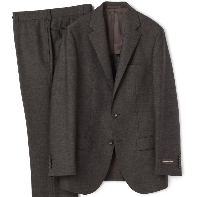ドナートヴィンチウォモ 【Donato Vinci Italy UOMO】【秋冬】2釦シングルスーツ 0タック/ブラウン/NEW ZEALAND WOOL/REAL BROWN/SustainaBee Wool/※裾上げ必要 茶中間