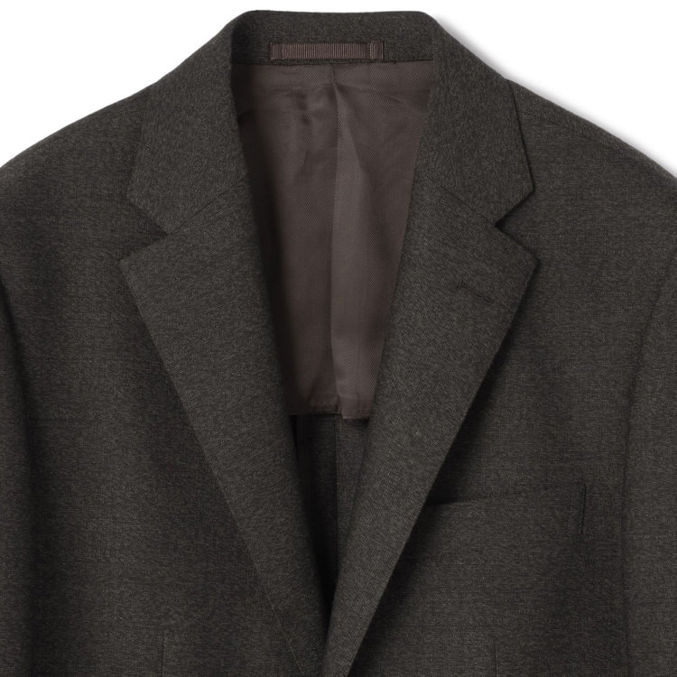 ドナートヴィンチウォモ 【Donato Vinci Italy UOMO】【秋冬】2釦シングルスーツ 0タック/ブラウン/NEW ZEALAND WOOL/REAL BROWN/SustainaBee Wool/※裾上げ必要 茶中間