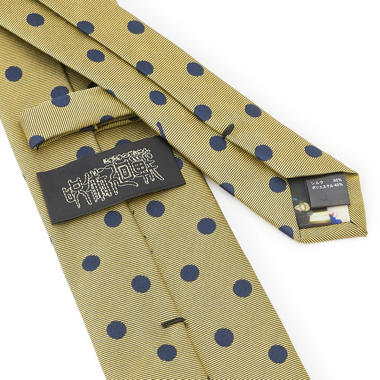 ソノタ（KONAKA用） 【呪術廻戦コラボ】【七海 建人イメージカラー】シルクブレンドドットネクタイ/ゴールド その他