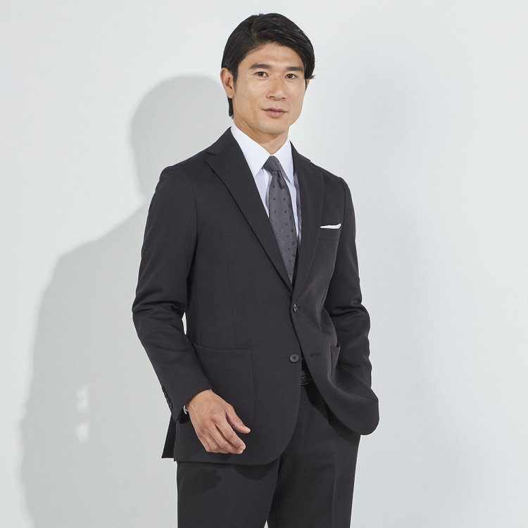 ハイスペックモーション 【HIGH SPEC MOTION】【秋冬】2釦シングルジャケット/ブラック/パッチポケット 黒