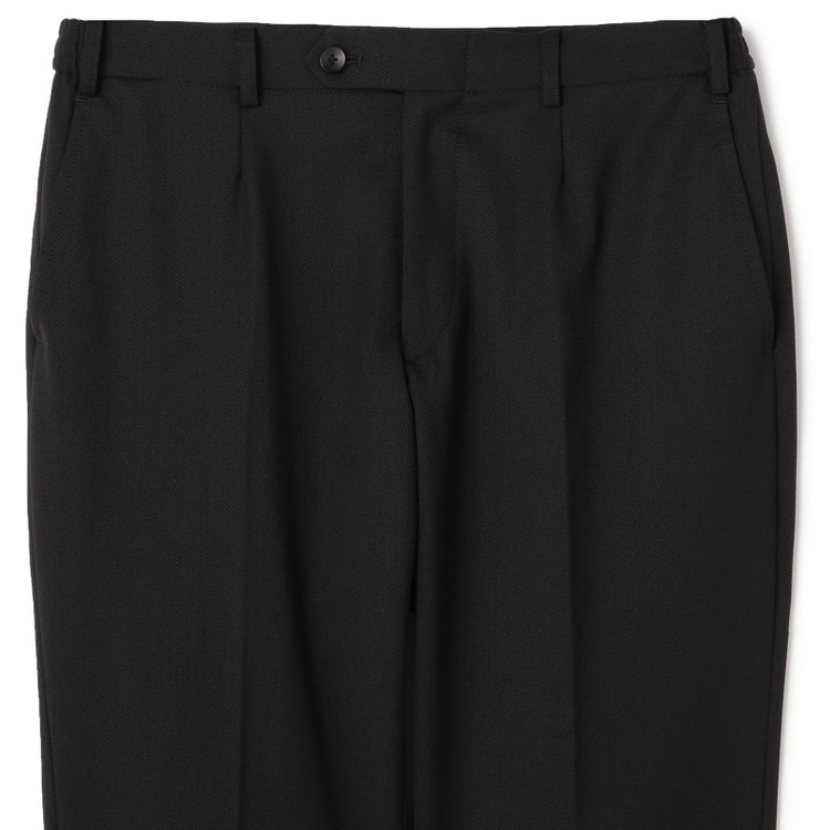 ＪＰ コンフォート 【JOHN PEARSE comfort】【年間】7WAY コーディネイトパンツ付き/2釦シングルスリーピーススーツ ショートタック/ブラック×ツイル+グレーパンツ/ULTRA MOVE/ウエストシャーリング/ウォッシャブル/ストレッチ/※裾上げ必要 黒