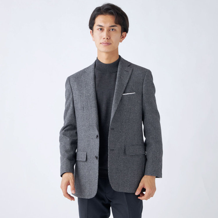 ＪＰコンフォート ネイビー 【JOHN PEARSE comfort navy】【秋冬】ハイネックセーター/ダークグレー/洗える×毛玉レス グレー濃色