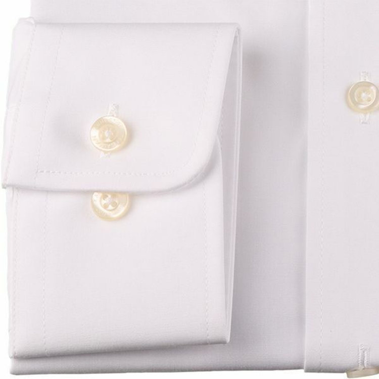 KONAKA　アウトレット 【WEB限定/OUTLET/汚れ・キズ等有】【KANSAIMAN collection】【形態安定】【レキュラーシルエット】レギュラーカラードレスワイシャツ/ホワイト×ソリッド ホワイト系(白)