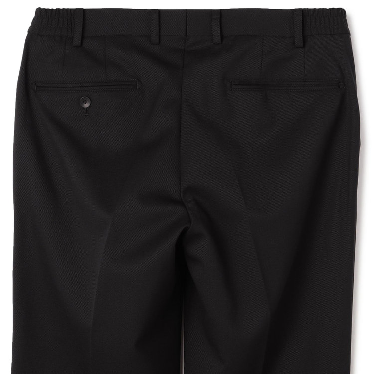 ＪＰ コンフォート 【JOHN PEARSE comfort】【年間】7WAY コーディネイトパンツ付き/2釦シングルスリーピーススーツ ショートタック/ブラック×ツイル+グレーパンツ/ULTRA MOVE/ウエストシャーリング/ウォッシャブル/ストレッチ/※裾上げ必要 黒