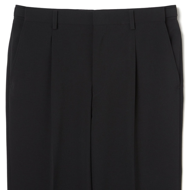 ソノタ（KONAKA用） 【年間】2釦シングルフォーマルスーツ 1タックパンツ/アジャスター付/※裾上げ必要 黒