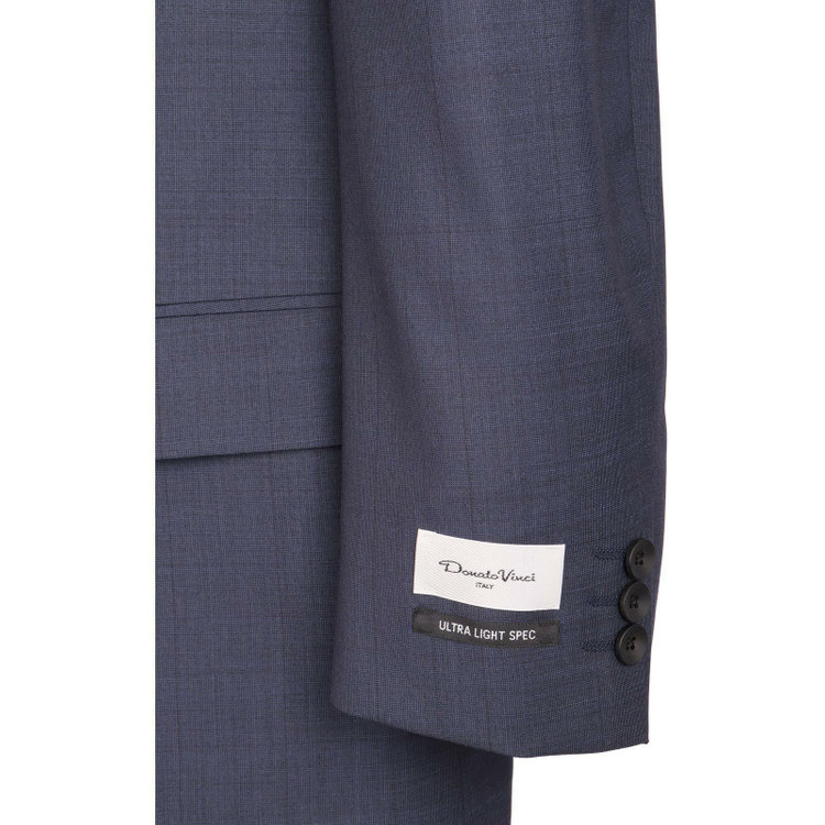ドナートヴィンチ 【Donato Vinci Italy】【春夏】スペアパンツ付き/2釦シングルスーツ 1タック/ネイビー×チェック ネイビー系(紺)