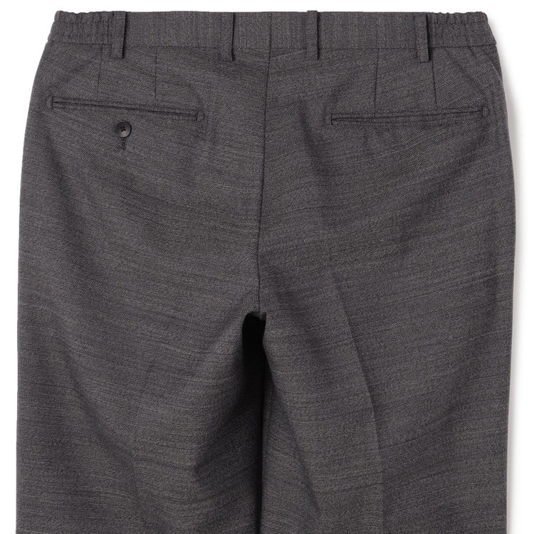 ＪＰ コンフォート 【JOHN PEARSE comfort】【年間】7WAY コーディネイトパンツ付き/2釦シングルスリーピーススーツ ショートタック/ブラック×ツイル+グレーパンツ/ULTRA MOVE/ウエストシャーリング/ウォッシャブル/ストレッチ/※裾上げ必要 黒