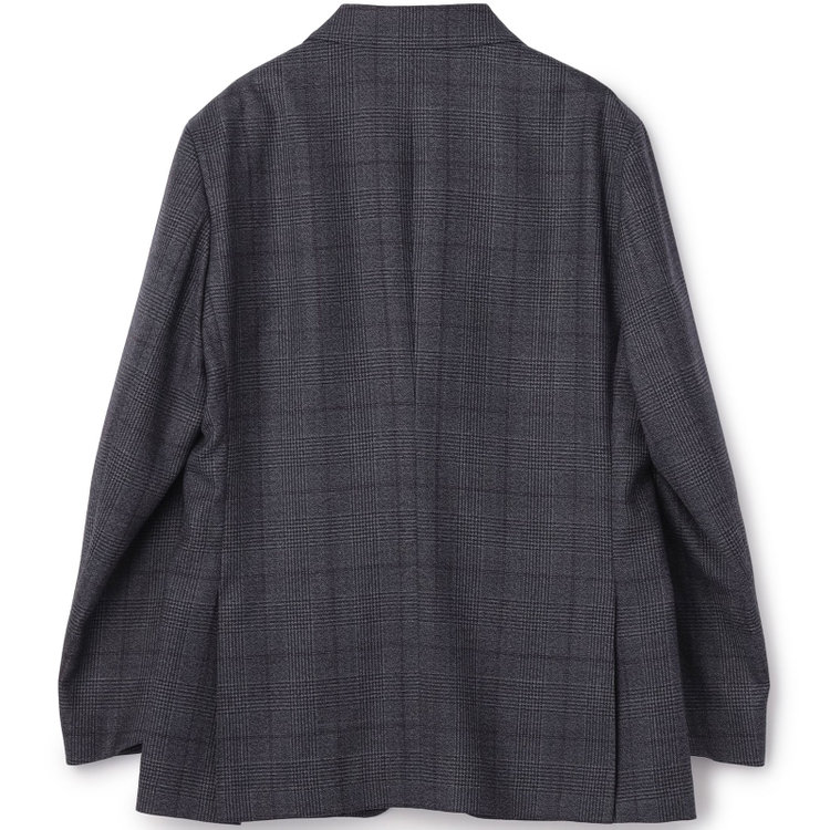 スタンリーブラッカ 【stanley blacker new york】【秋冬】2釦ジャケット/クラシックグレンチェック 紺中間