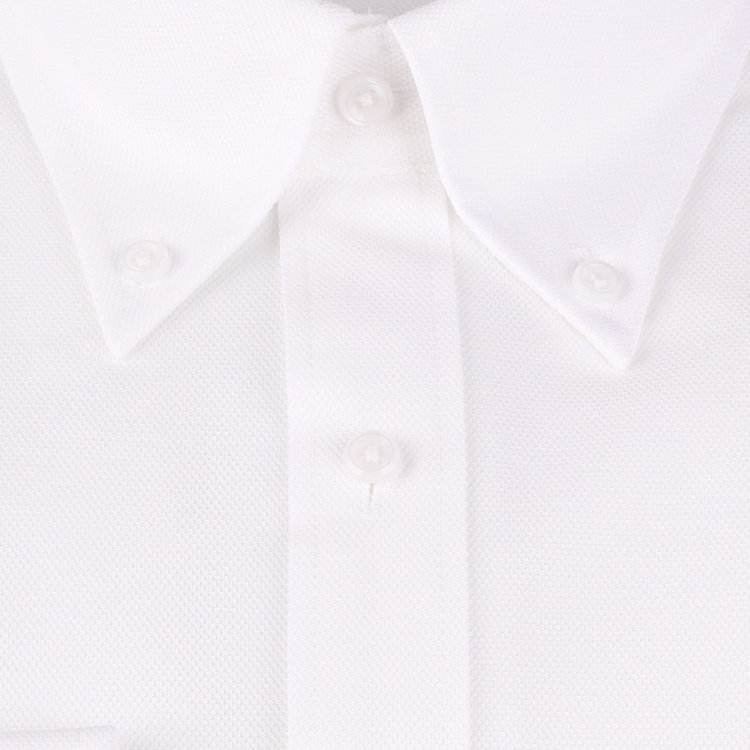 KONAKA　アウトレット 【WEB限定/OUTLET/汚れ・キズ等有】【JOHN PEARSE comfort navy】【ノーアイロン】ボタンダウンドレスワイシャツ/ホワイト×ドビー/ULTRA MOVE/ニット素材 ホワイト系(白)