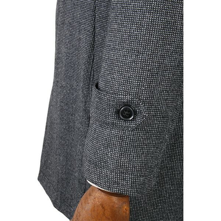 ソノタ（KONAKA用） 【ステンカラー】ウールコート/グレー×チェック グレー系(灰)