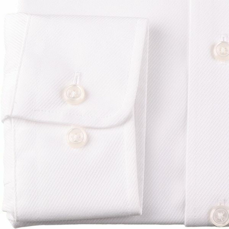 ジョンピアースブラック 【JOHN PEARSE Black】【形態安定】ボタンダウンドレスワイシャツ/ホワイト×ドビーツイル ホワイト系(白)