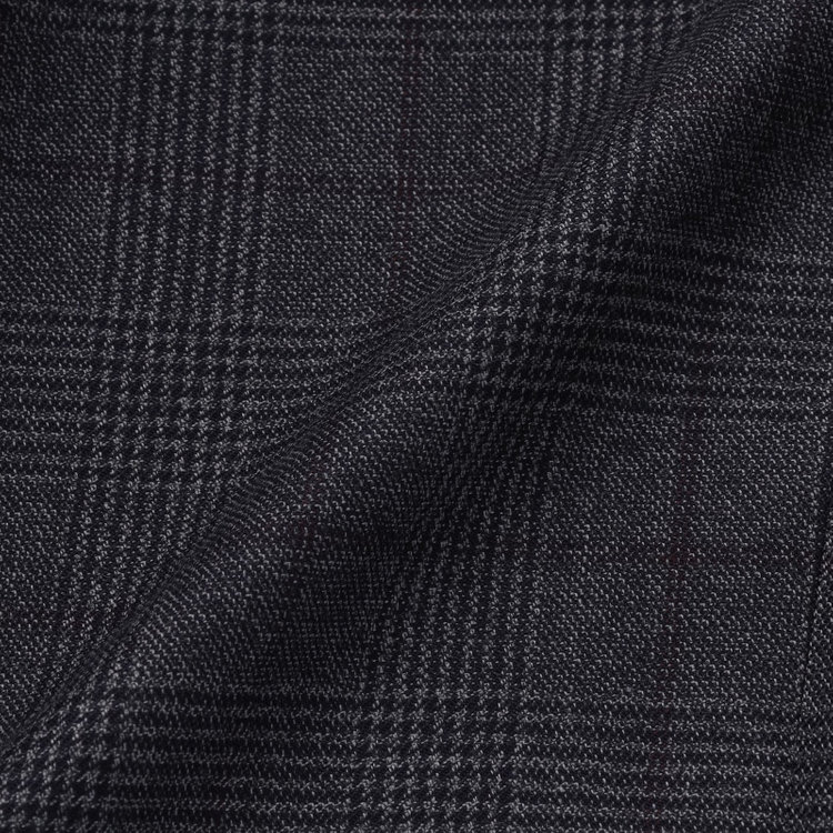 スタンリーブラッカ 【stanley blacker new york】【秋冬】2釦ジャケット/クラシックグレンチェック 紺中間