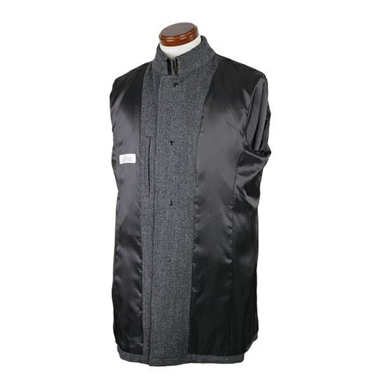 ソノタ（KONAKA用） 【ステンカラー】ウールコート/グレー×チェック グレー系(灰)