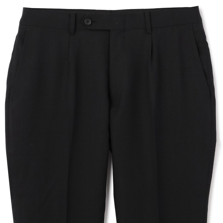 ＪＰ コンフォート 【JOHN PEARSE comfort】【春夏】2釦シングルスーツ ショートタック/ブラック×チェック/REAL BLACK/NEW ZEALAND WOOL/SHOWER CLEAN/SustainaBee Wool/※裾上げ必要 黒