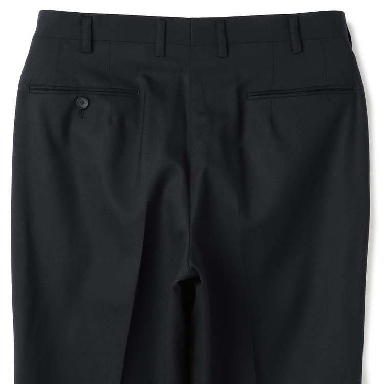 ドナートヴィンチ 【Donato Vinci Italy】【春夏】2釦シングルスーツ 1タック/ブラック×カルゼ/REAL BLACK COLLECTION/NEW ZEALAND LIMITED WOOL/※裾上げ必要 黒