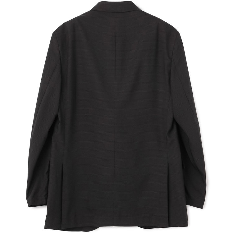 ＪＰ コンフォート 【JOHN PEARSE comfort】【春夏】2釦シングルスーツ 1タック/ブラック×チェック/ウエストシャーリング/COOL MAX/※パンツ裾上げ済み仕様 黒