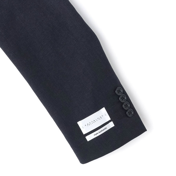 ＫＡＮＳＡＩＭＡＮ 【KANSAIMAN collection】【秋冬】2釦シングルスーツ ショートタック/ネイビー/SHOWER CLEAN/※裾上げ必要 紺中間