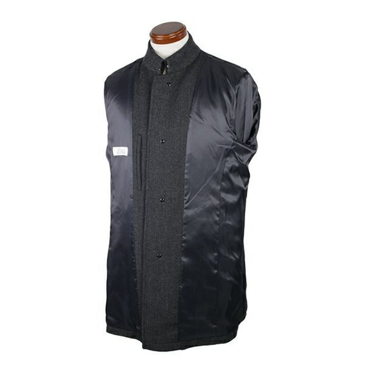 ソノタ（KONAKA用） 【ステンカラー】ウールコート/グレー×チェック グレー系(灰)