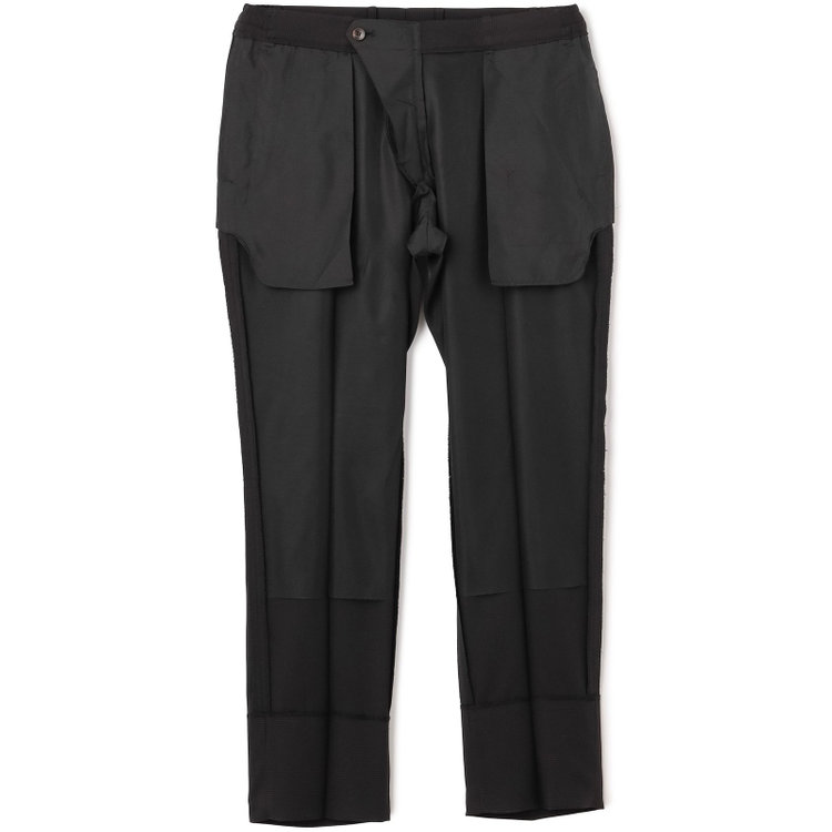 ＪＰ コンフォート 【JOHN PEARSE comfort】【春夏】2釦シングルスーツ 1タック/ブラック×チェック/ウエストシャーリング/COOL MAX/※パンツ裾上げ済み仕様 黒