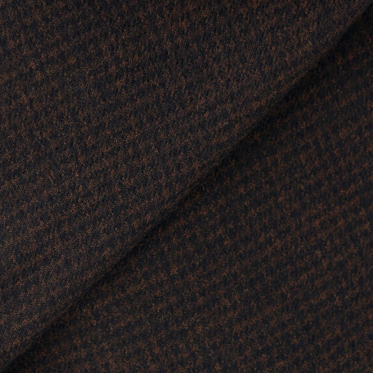 ドナートヴィンチ 【Donato Vinci Italy】【秋冬】ウール2釦シングルジャケット/ブラウン&ブラック×ハウンドトゥース/本水牛釦/Premium Quality JAPAN BISHU 茶濃色