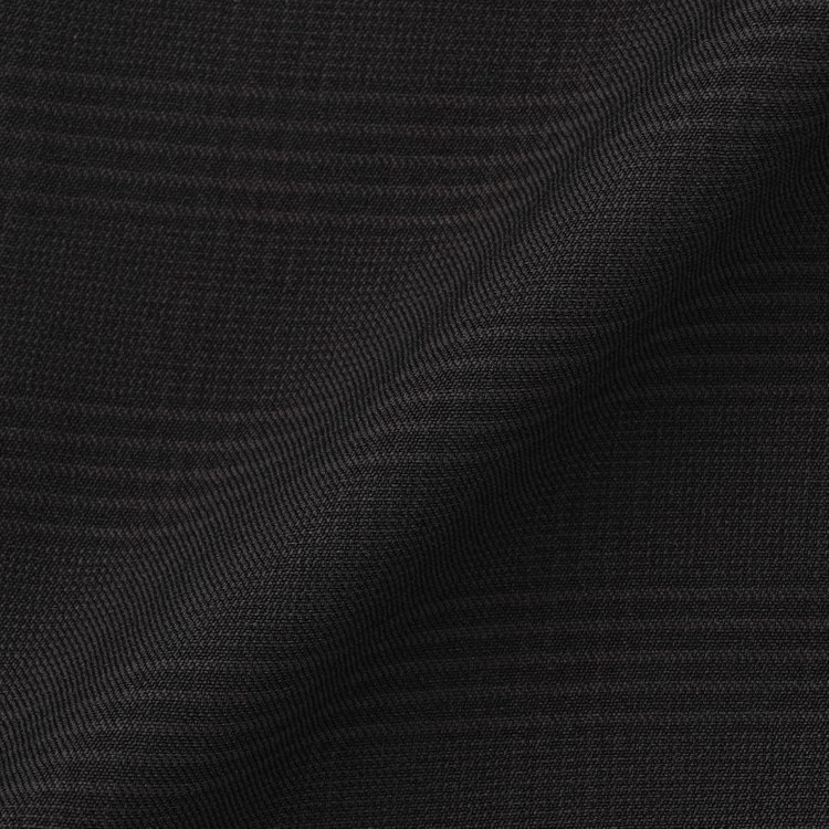 ＪＰ コンフォート 【JOHN PEARSE comfort】【春夏】2釦シングルスーツ 1タック/ブラック×チェック/ウエストシャーリング/COOL MAX/※パンツ裾上げ済み仕様 黒