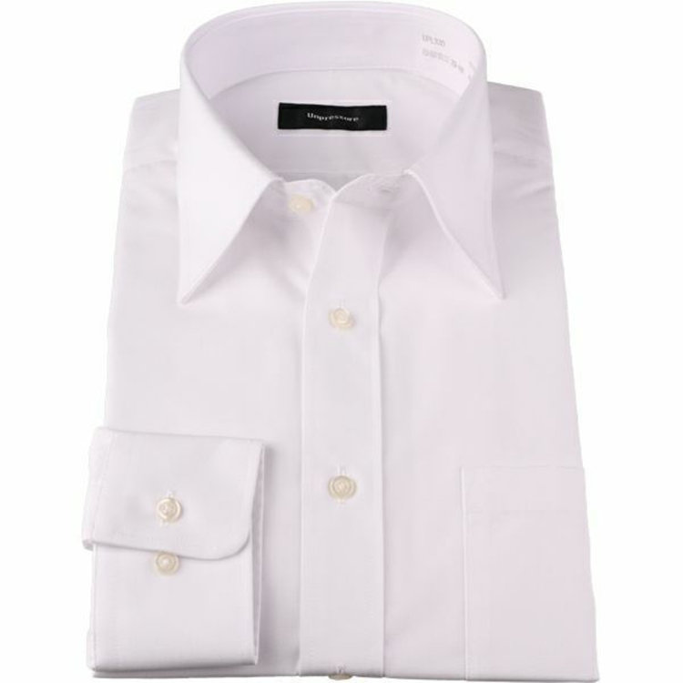 KONAKA　アウトレット 【WEB限定/OUTLET/汚れ・キズ等有】【UNPRESSURE】【形態安定】レギュラーカラードレスワイシャツ/ホワイト×ソリッド ホワイト系(白)