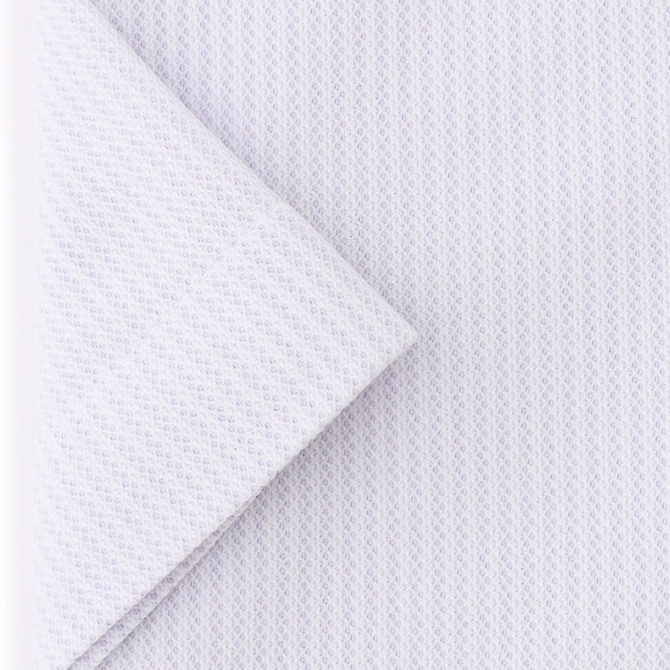 ジョンピアース 【半袖】【JOHN PEARSE White】【ノーアイロン】ボタンダウンドレスワイシャツ/ラベンダー×ドビーストライプ/ULTRA MOVE/ニット素材 紫中間