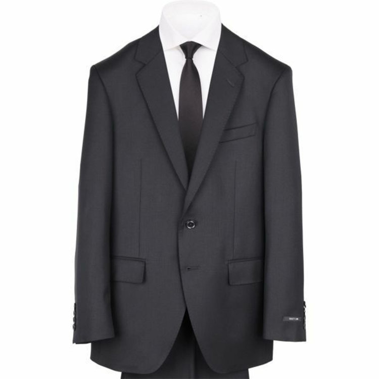 KONAKA　アウトレット 【WEB限定/OUTLET/汚れ・キズ等有】【JOHN PEARSE Black SELECT LINE】【年間】2釦シングルスーツ/ブラック×ソリッド/ ULTRA TOUGH ブラック系(黒)