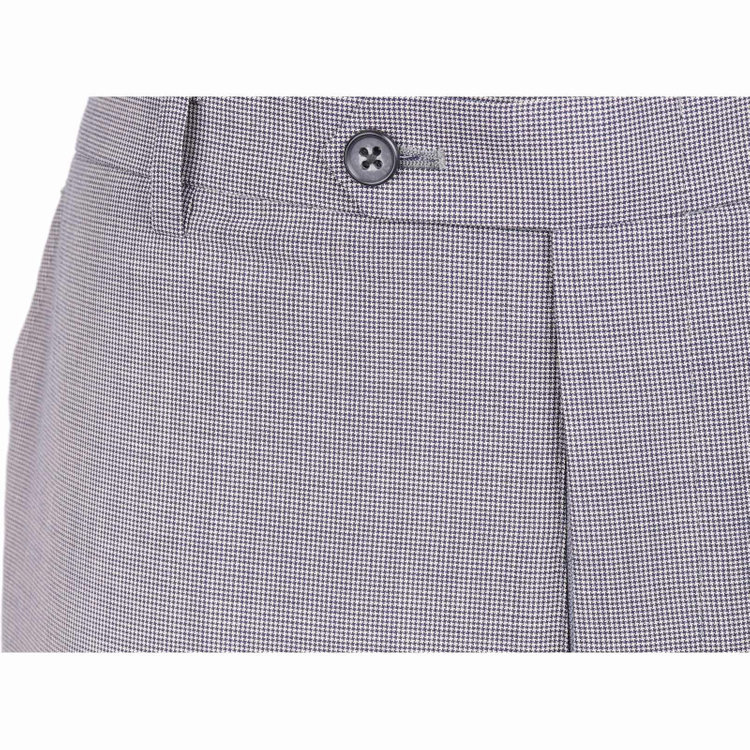 ＪＰセレクトライン 【JOHN PEARSE Black SELECT LINE】【春夏】0タックパンツスラックス/ベージュ×ハウンドトゥース/ウォッシャブル/ウエストシャーリング/ULTRA LIGHT SPEC ブラウン系(茶)