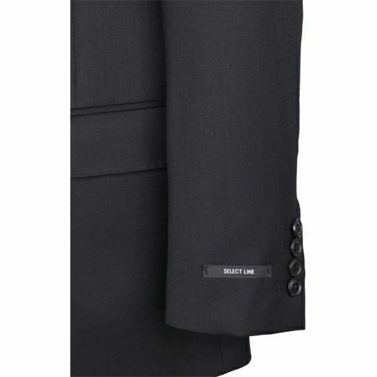 KONAKA　アウトレット 【WEB限定/OUTLET/汚れ・キズ等有】【JOHN PEARSE Black SELECT LINE】【年間】2釦シングルスーツ/ブラック×ソリッド/ ULTRA TOUGH ブラック系(黒)