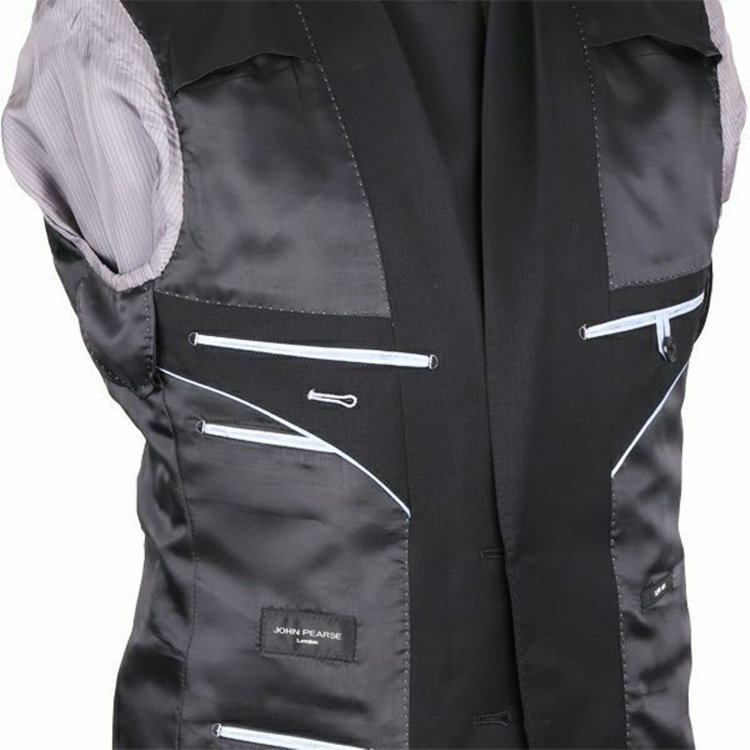 KONAKA　アウトレット 【WEB限定/OUTLET/汚れ・キズ等有】【JOHN PEARSE Black SELECT LINE】【年間】2釦シングルスーツ/ブラック×ソリッド/ ULTRA TOUGH ブラック系(黒)