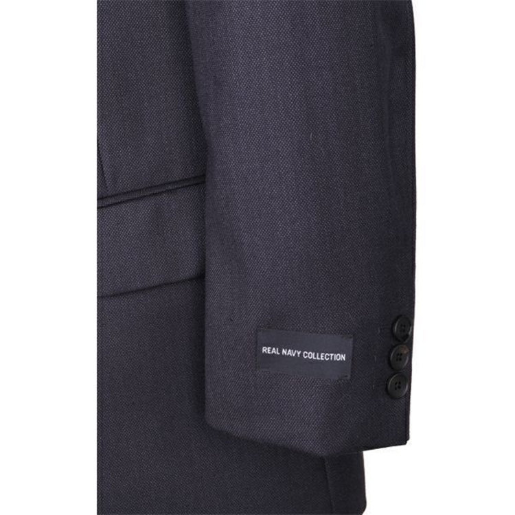 ドナートヴィンチ 【Donato Vinci Italy】【秋冬】2釦シングルスーツ 1タック/ネイビー×バーズアイ/REAL NAVY COLLECTION/NEW ZEALAND LIMITED WOOL ネイビー系(紺)