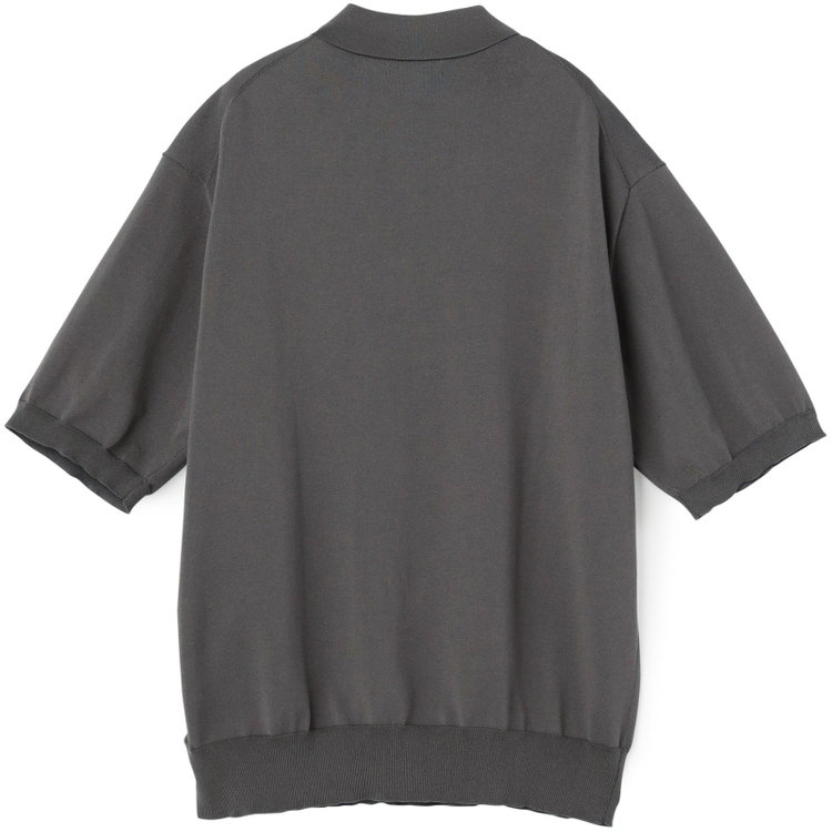 ジョンピアース 【JOHN PEARSE comfort navy】【半袖】ニットポロ/グレー グレー濃色