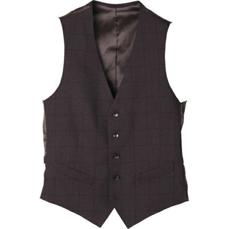 ＪＰ コンフォート 【JOHN PEARSE comfort】【秋冬】2釦シングルスリーピーススーツ ショートタック/ブラウン×チェック/ULTRA MOVE ブラウン系(茶)