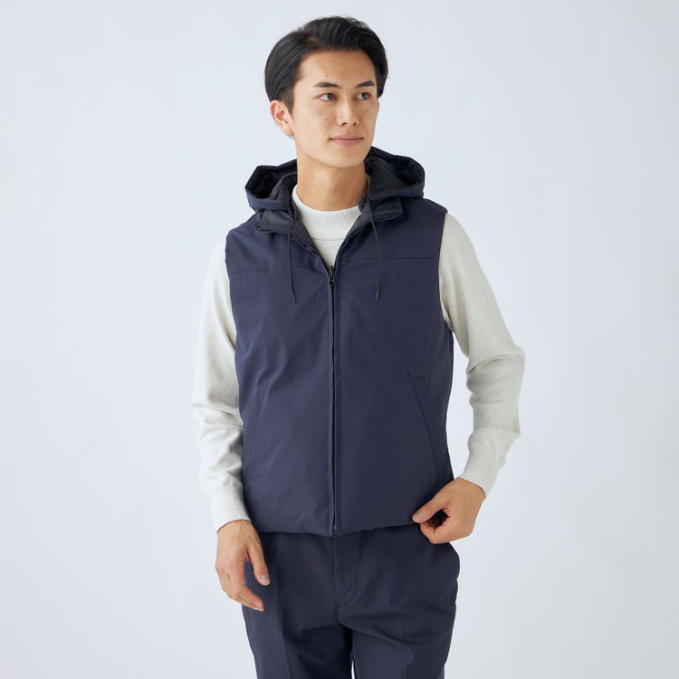 ＵＷＳ ＷＯＲＫ 【ULTRA WORK SUIT/WORK LINE】【年間】リバーシブルベスト/ネイビー ネイビー系(紺)