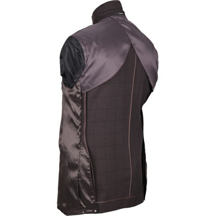 ＪＰ コンフォート 【JOHN PEARSE comfort】【秋冬】2釦シングルスリーピーススーツ ショートタック/ブラウン×チェック/ULTRA MOVE ブラウン系(茶)