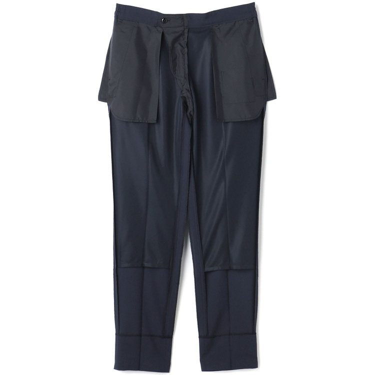 ＪＰ コンフォート 【JOHN PEARSE comfort】【春夏】2釦シングルスーツ ショートタック/ネイビー/パッチポケット/ウエストシャーリング仕様/※パンツ裾上げ済み仕様 紺濃色