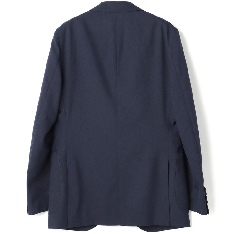 ＪＰ コンフォート 【JOHN PEARSE comfort】【春夏】2釦シングルスーツ ショートタック/ネイビー/パッチポケット/ウエストシャーリング仕様/※パンツ裾上げ済み仕様 紺濃色