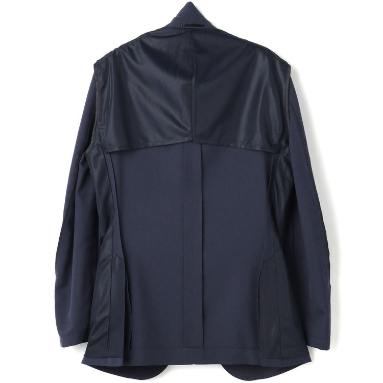 ＪＰ コンフォート 【JOHN PEARSE comfort】【春夏】2釦シングルスーツ ショートタック/ネイビー/パッチポケット/ウエストシャーリング仕様/※パンツ裾上げ済み仕様 紺濃色