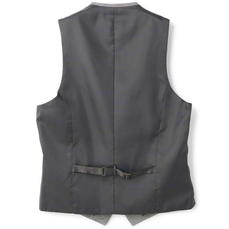 ソノタ（KONAKA用） 【年間】ジレ(ベスト)/グレー＆ブラック×ハウンドトゥース グレー中間