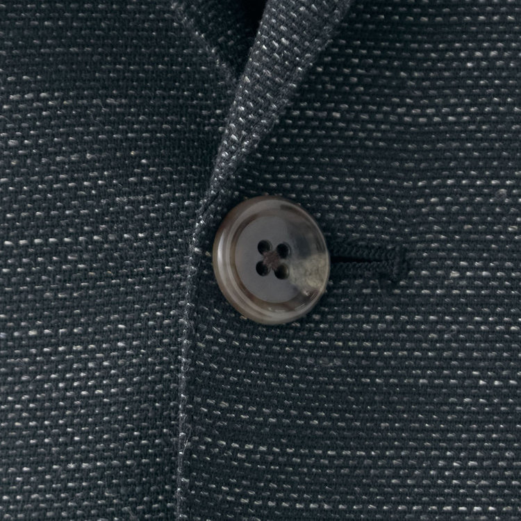 スタンリーブラッカ 【stanley blacker new york】【春夏】リネンミックス2釦シングルジャケット/カーキ×スラブ 緑濃色