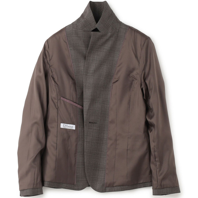 ソノタ（KONAKA用） 【Diana】【秋冬】ジャケット/グレー×チェック/ウォッシャブル＆ストレッチ グレー中間